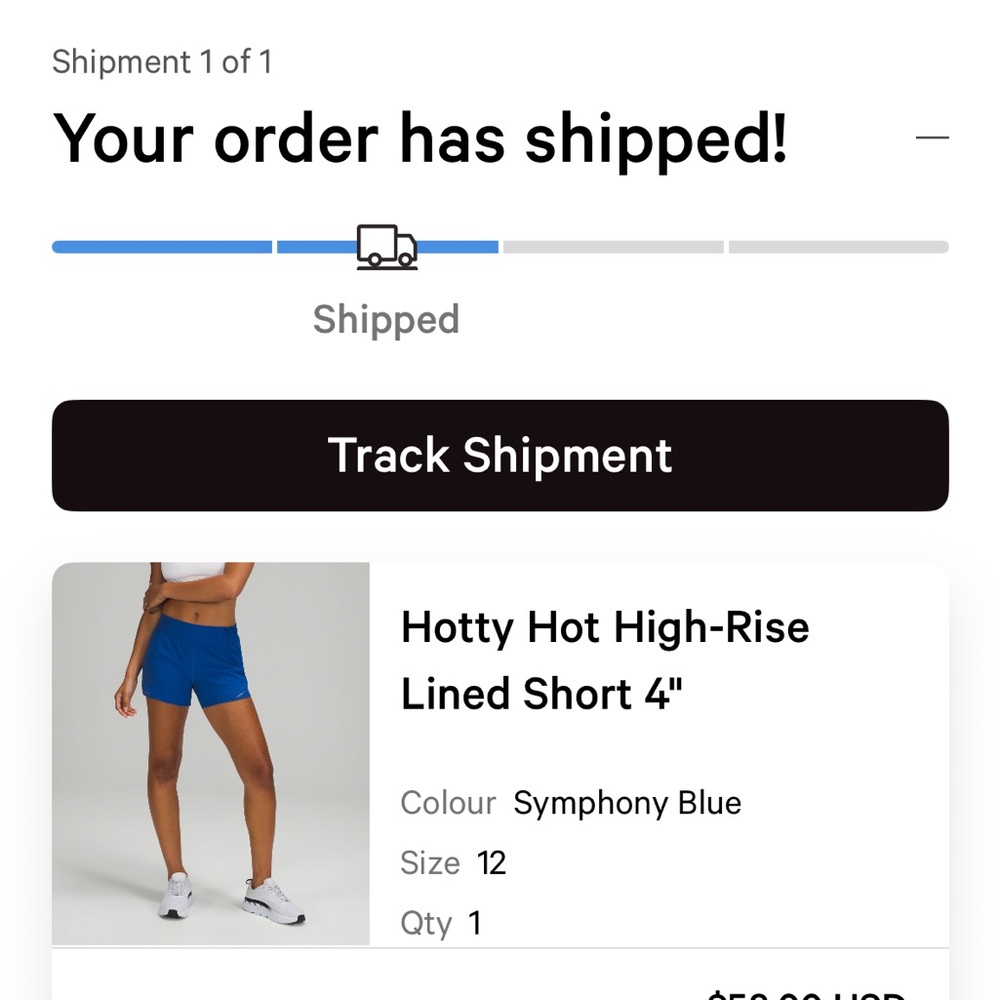 Lululemon Hotty hot short 4”